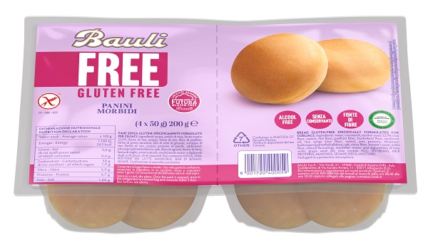 BAULI FREE PANINI MORBIDI 4 PEZZI DA 50 G - Farmaunclick.it