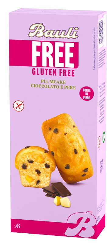 BAULI FREE PLUMCAKE CIOCCOLATO E PERE 6 PEZZI DA 35 G - Farmaunclick.it