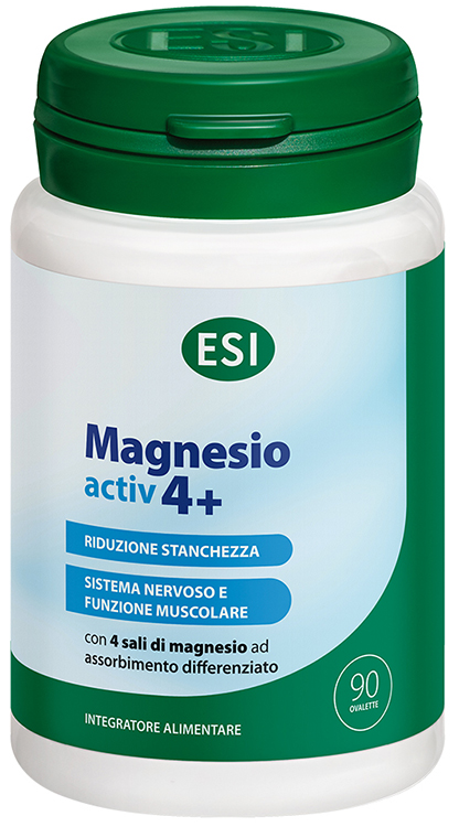 ESI MAGNESIO ACTIV 4+ 90 OVALETTE SENZA GLUTINE - Farmaunclick.it