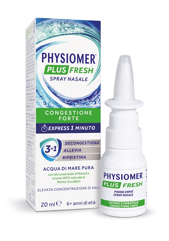 SPRAY NASALE PHYSIOMER PLUS FRESH 20 ML - Farmaunclick.it