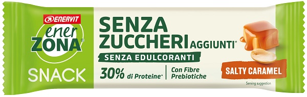 ENERZONA SNACK SALTY CARAMEL RICOPERTA DI CACAO CON LATTE 33G - Farmaunclick.it
