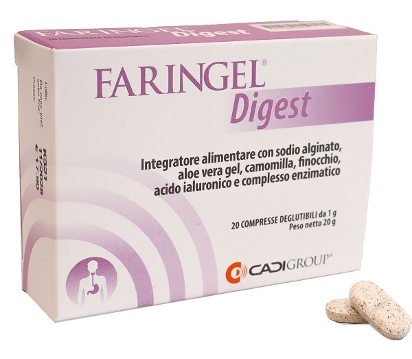 FARINGEL DIGEST 20 COMPRESSE DEGLUTIBILI - Farmaunclick.it