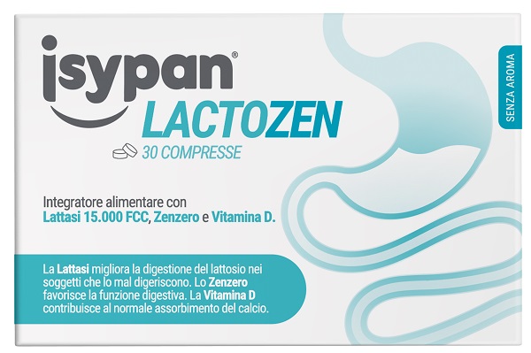 ISYPAN LACTOZEN 30 COMPRESSE DA 0,48 G SENZA AROMA SENZA GLUTINE SENZA LATTOSIO - Farmaunclick.it