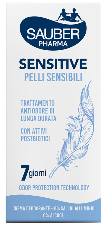 SAUBER DEO 7 GIORNI SENSITIVE PELLI SENSIBILI CREMA 35 ML - Farmaunclick.it