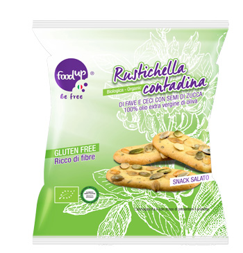 RUSTICHELLA CONTADINA BIO DI FAVE E CECI CON SEMI DI ZUCCA 35 G - Farmaunclick.it