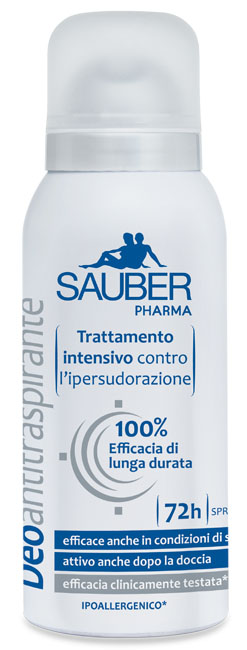 SAUBER ANTITRASPIRANTE 72 ORE SPRAY - Farmaunclick.it