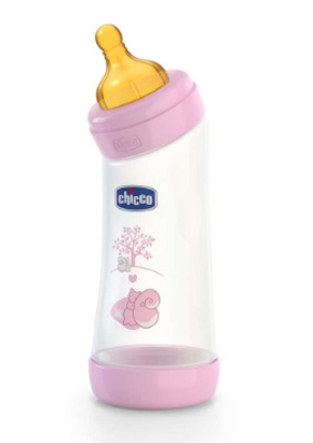CHICCO BIBERON WELL BEING ANGOLATO IN POLIPROPILENE GIRL DA 250 ML NORMAL LATTICE - Farmaunclick.it