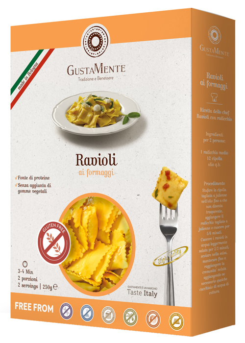 GUSTAMENTE RAVIOLI AI FORMAGGI 250 G - Farmaunclick.it