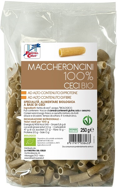 MACCHERONCINI CECI 100% BIO - Farmaunclick.it