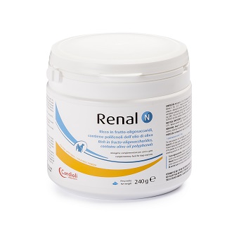 RENAL N MANGIME COMPLEMENTARE PER CANI E GATTI BARATTOLO 240 G - Farmaunclick.it