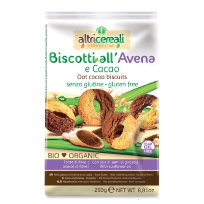 ALTRICEREALI BISCOTTI ALL' AVENA E CACAO 250 G - Farmaunclick.it