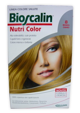 BIOSCALIN NUTRI COLOR 8 BIONDO CHIARO SINCROB 124 ML - Farmaunclick.it