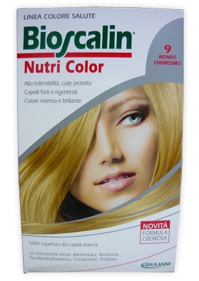 BIOSCALIN NUTRI COLOR 9 BIONDO CHIARISSIMO SINCROB 124 ML - Farmaunclick.it