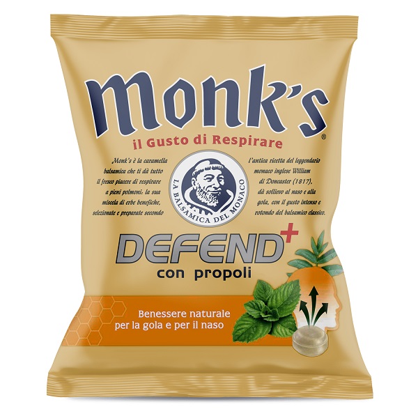 MONKS CARAMELLE DEFEND PROPOLI 46 G - Farmaunclick.it
