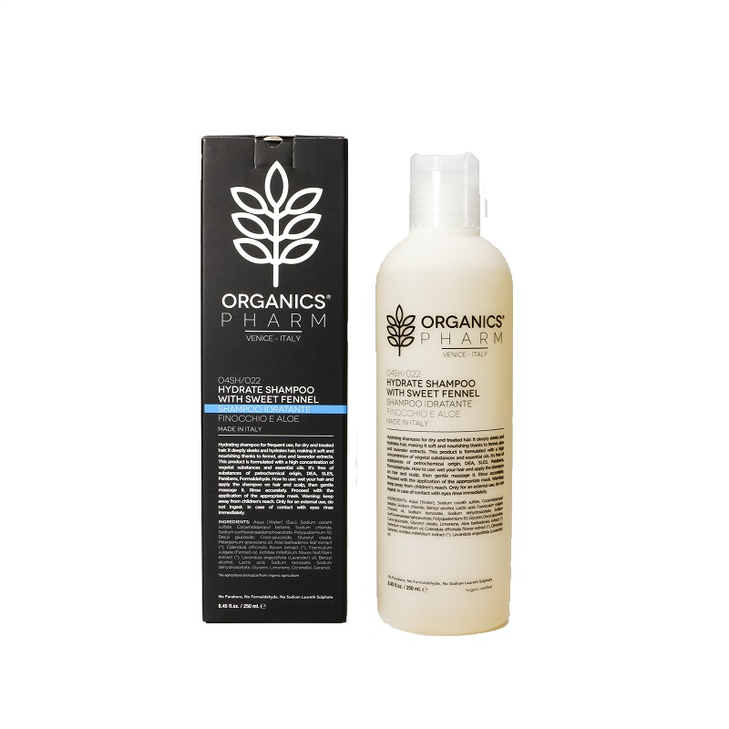 ORGANICS PHARM HYDRATE SHAMPOO WITH SWEET FENNEL 250 ML - Farmaunclick.it