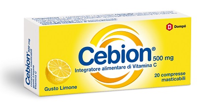 CEBION MASTICABILE LIMONE VITAMINA C 500 MG 20 COMPRESSE - Farmaunclick.it