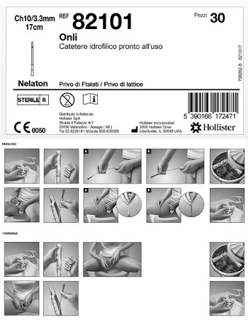 CATETERE IDROFILICO ONLI 17 CM CH 10 30 PEZZI - Farmaunclick.it