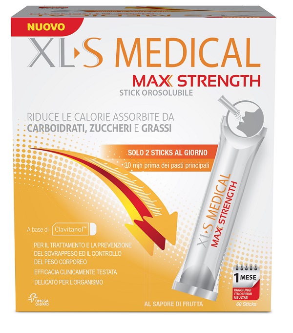 XLS MEDICAL MAX STRENGTH 60 STICK OROSOLUBILI - Farmaunclick.it