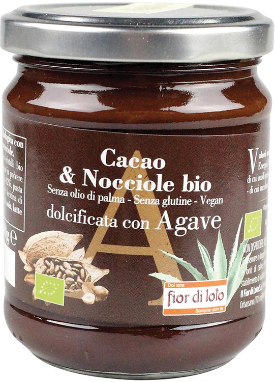 CREMA SPALMABILE CACAO E NOCCIOLE CON AGAVE BIO 200 G - Farmaunclick.it