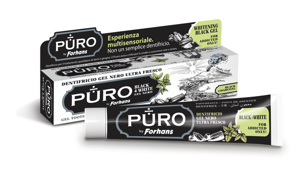 DENTIFRICIO FORHANS GEL BLACK4WHITE - Farmaunclick.it