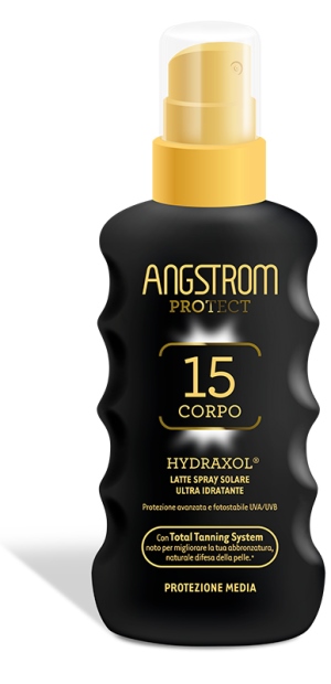 ANGSTROM PROTECT HYDRAXOL LATTE SPRAY SOLARE PROTEZIONE 15 175 ML - Farmaunclick.it