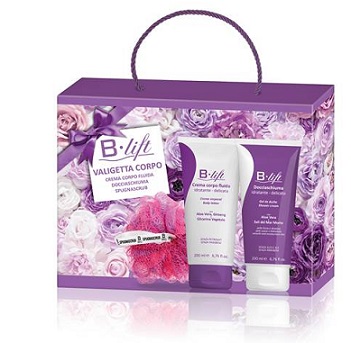 B LIFT VALIGETTA CORPO CON 1 CREMA CORPO FLUIDA B LIFT 200 ML + 1 DOCCIASCHIUMA B LIFT 200 ML + 1 SPUGNASCRUB - Farmaunclick.it