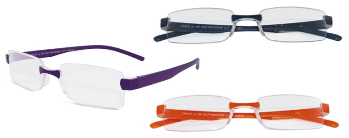 OCCHIALE DA LETTURA PREMONTATO TWINS SILVER TRIPLE +2,50 DIOTTRIE - Farmaunclick.it