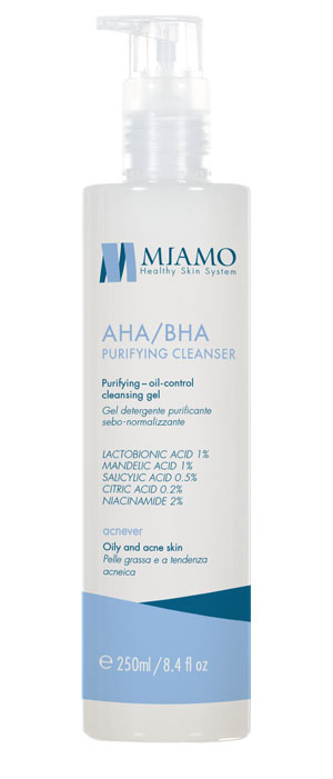 MIAMO ACNEVER AHA/BHA PURIFYING CLEANSER 250 ML - Farmaunclick.it