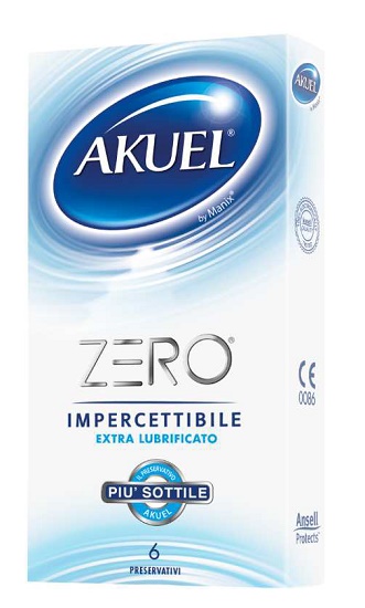 PROFILATTICO AKUEL ZERO EXTRALUBRIFICATO BOX DA 6 PEZZI - Farmaunclick.it
