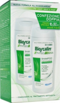 BIOSCALIN PHYSIOGENINA SHAMPOO FORTIFICANTE RIVITALIZZANTE COFANETTO 2 FLACONI - Farmaunclick.it