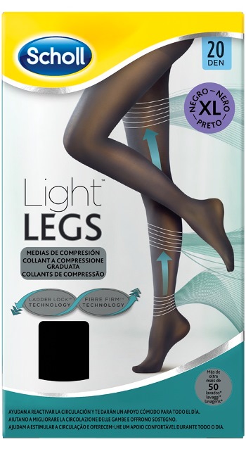 SCHOLL LIGHTLEGS 20 DENARI TAGLIA XL COLORE NERO 1 PAIO - Farmaunclick.it
