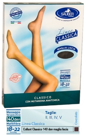SAUBER CLASSICO COLLANT 140 DENARI MAGLIA LISCIA CIOCCOLATO 2 - Farmaunclick.it