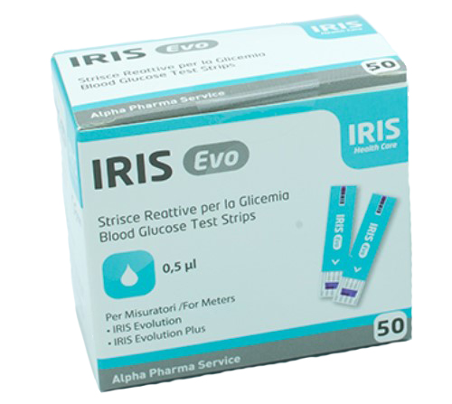 STRISCE MISURAZIONE GLICEMIA IRIS EVO 50 PEZZI - Farmaunclick.it