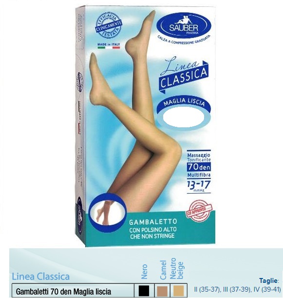 SAUBER GAMBALETTO MAGLIA LISCIA 140 DENARI NERO 3 - Farmaunclick.it
