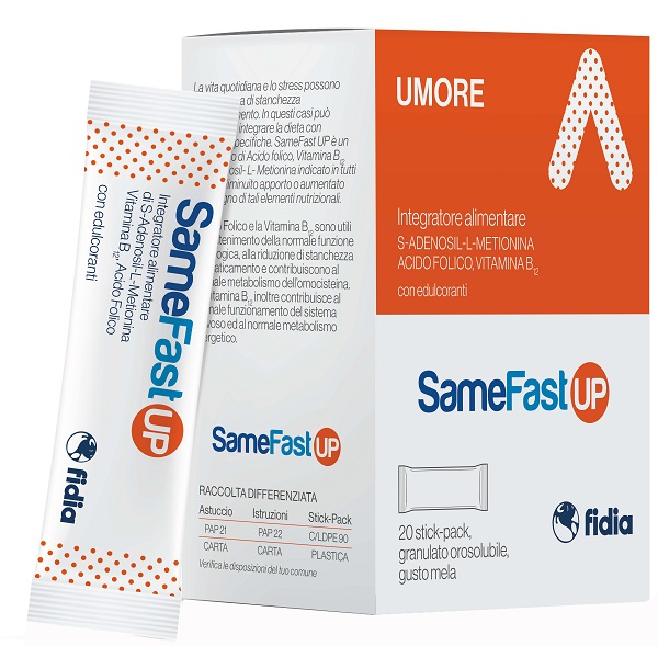 SAMEFAST UP 20 STICK PACK GRANULATO OROSOLUBILE GUSTO ANANAS - Farmaunclick.it
