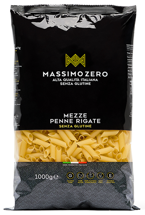 MASSIMO ZERO MEZZE PENNE RIGATE 1 KG - Farmaunclick.it