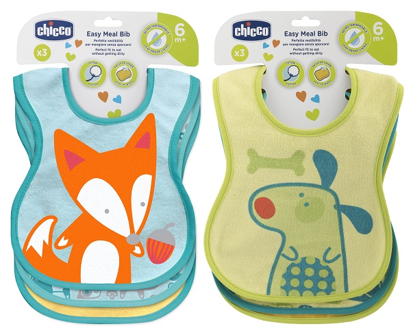 CHICCO BAVAGLINE PAPPA 6M+ 3PZ NEUTRE - Farmaunclick.it