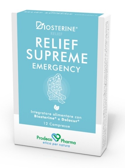 BIOSTERINE RELIEF SUPREME EMERGENCY 12 COMPRESSE - Farmaunclick.it
