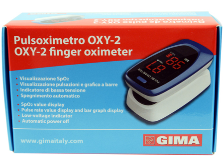 PULSOXIMETRO DA DITO OXY-2 SCHERMO LED 60X30,5X32,5MM 1 PEZZO - Farmaunclick.it