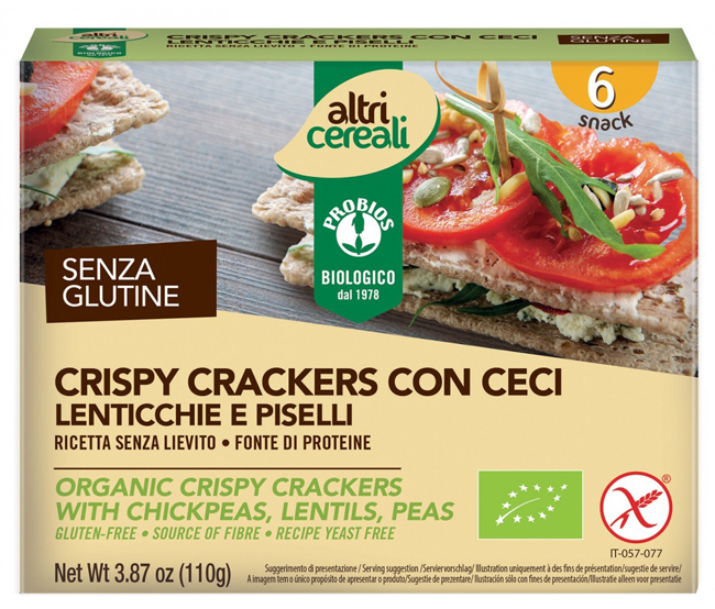 ALTRICEREALI CRISPY CRACKERS CON CECI 110 G - Farmaunclick.it