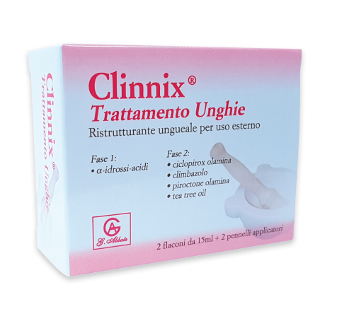 CLINNIX TRATTAMENTO UNGHIE 2 FLACONI 15 ML + 2 PENNELLI APPLICATORI - Farmaunclick.it