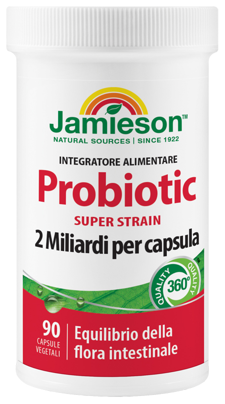 JAMIESON PROBIOTIC SUPER STRAIN 90 CAPSULE VEGETALI - Farmaunclick.it