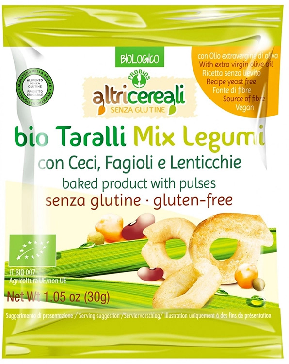 ALTRICEREALI TARALLI MIX LEGUMI 30 G - Farmaunclick.it