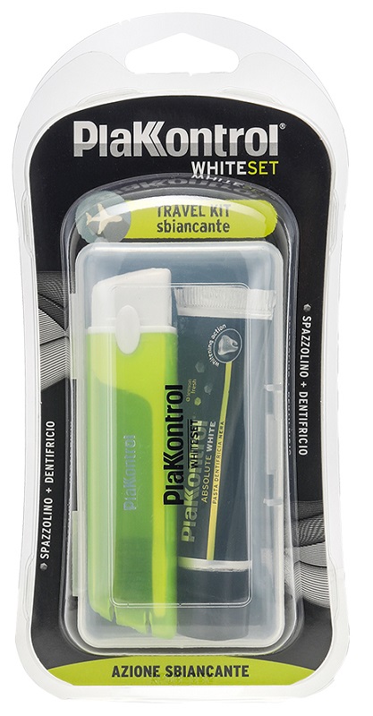 PLAKKONTROL WHITE SET TRAVEL KIT - Farmaunclick.it