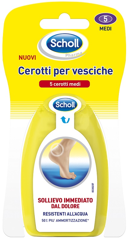 SCHOLL CEROTTI PER VESCICHE MEDIO DITA DEI PIEDI 6 PEZZI - Farmaunclick.it