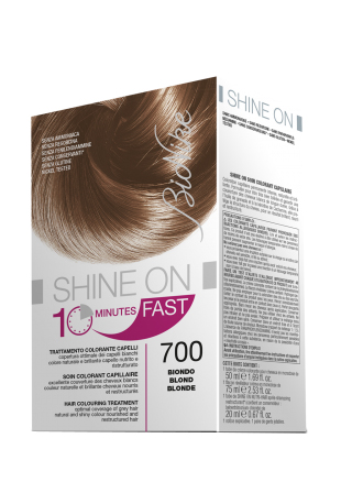 BIONIKE SHINE ON FAST TRATTAMENTO COLORANTE CAPELLI BIONDO 700 FLACONE 60 ML + TUBO 60 ML - Farmaunclick.it