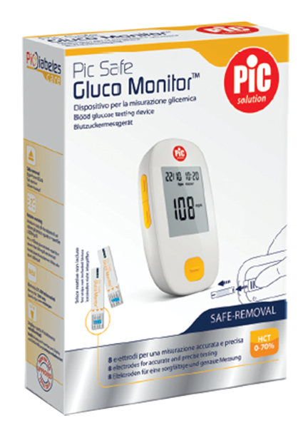 GLUCOMETRO CON MONITOR PIC GLUCO SAFE 1 PEZZO - Farmaunclick.it