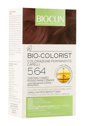 BIOCLIN BIO COLORIST 5,64 CASTANO CHIARO ROSSO RAME TIZIANO - Farmaunclick.it