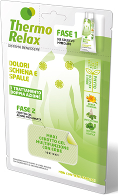 THERMO RELAX FITO GEL DOLORI SCHIENA E SPALLE FASE 2 MAXI CEROTTO GEL MULTIFUNZIONALE CON ERBE 1 PEZZO - Farmaunclick.it