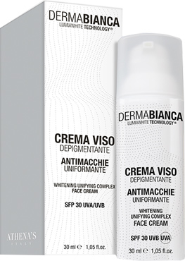 DERMABIANCA CREMA VISO DEPIGMENTANTE ANTIMACCHIE SPF30 UVA/UVB 30 ML - Farmaunclick.it